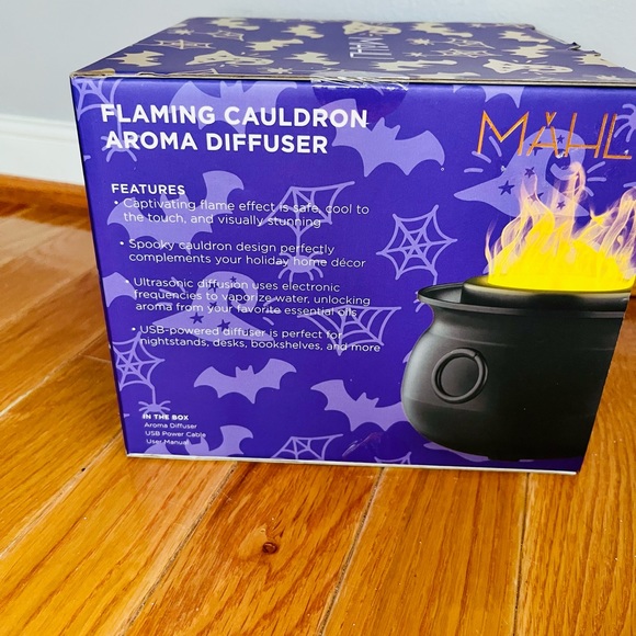 mahli Holiday New Mahli Flaming Cauldron Aroma Diffuser Orange